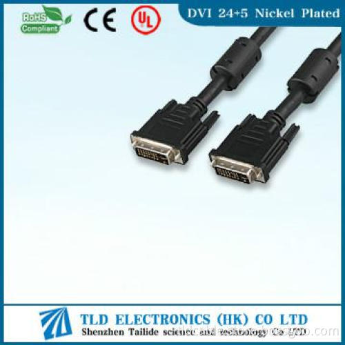 24+5 DVI Male to Male Cable Nickel Plated With Ferrite Core